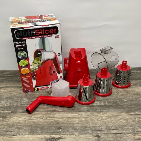 Nutrislicer Other - NUTRISLICER Vegetable Fruit Slicer Shredder Grater Slices Shreds Grates EUC